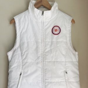 White NCAA Clemson Vest